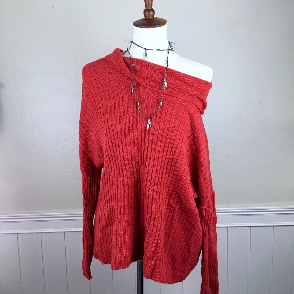 EILEEN FISHER Yak Sweater Red Size Small